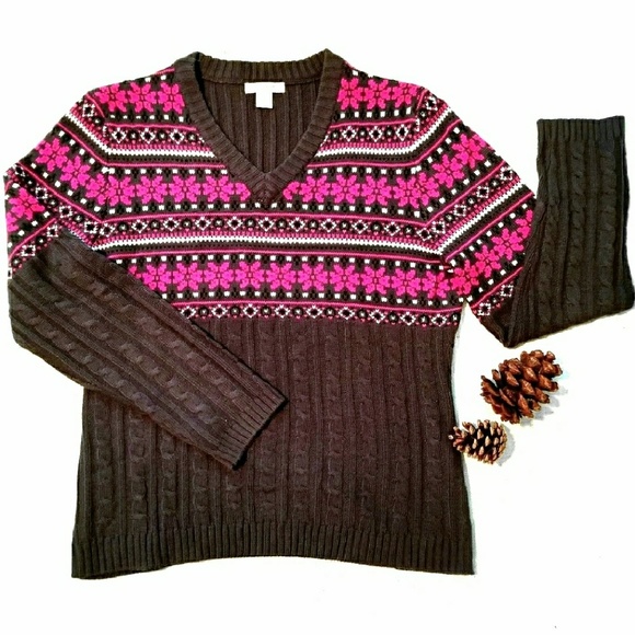 Tops - SO CUTE! Alpine, V-Neck Sweater